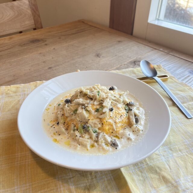 ３種のきのこクリームオムライス🍳