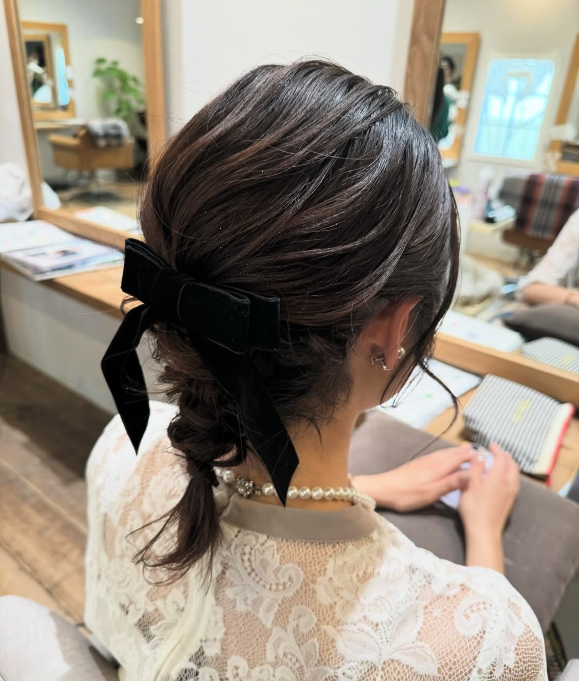 ヘアセット。