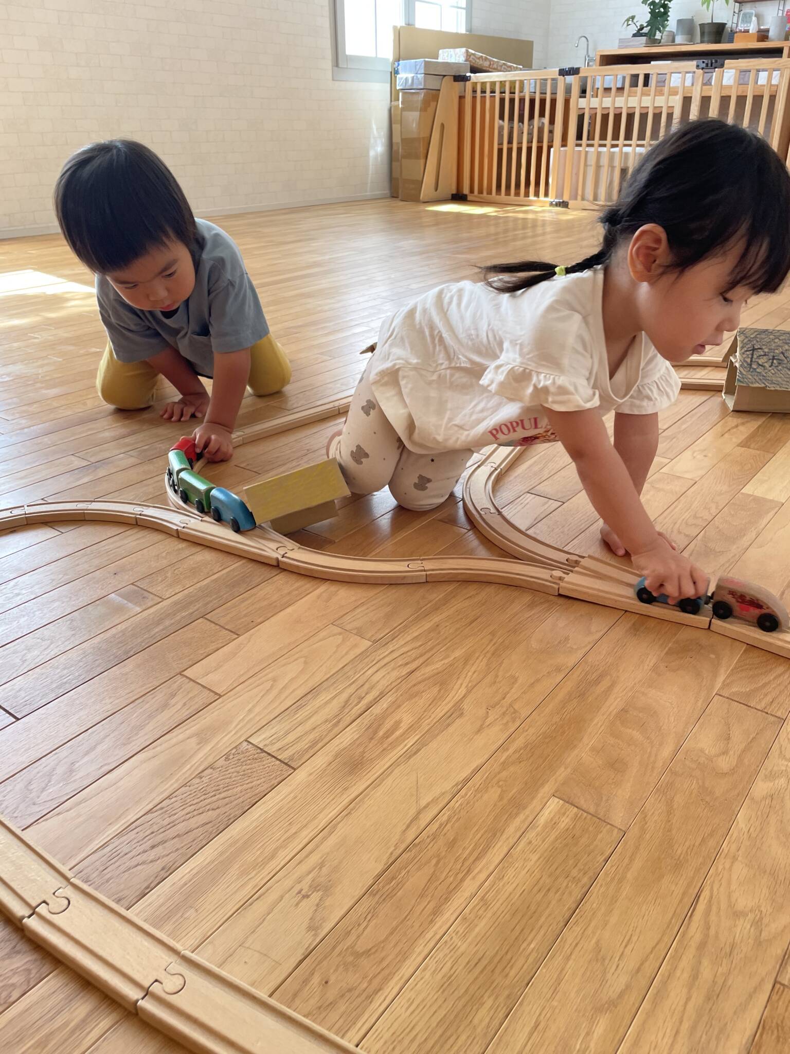 電車をつなげて〜🚃