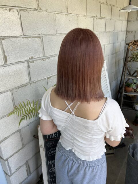 ブリーチでピンクベージュを！
