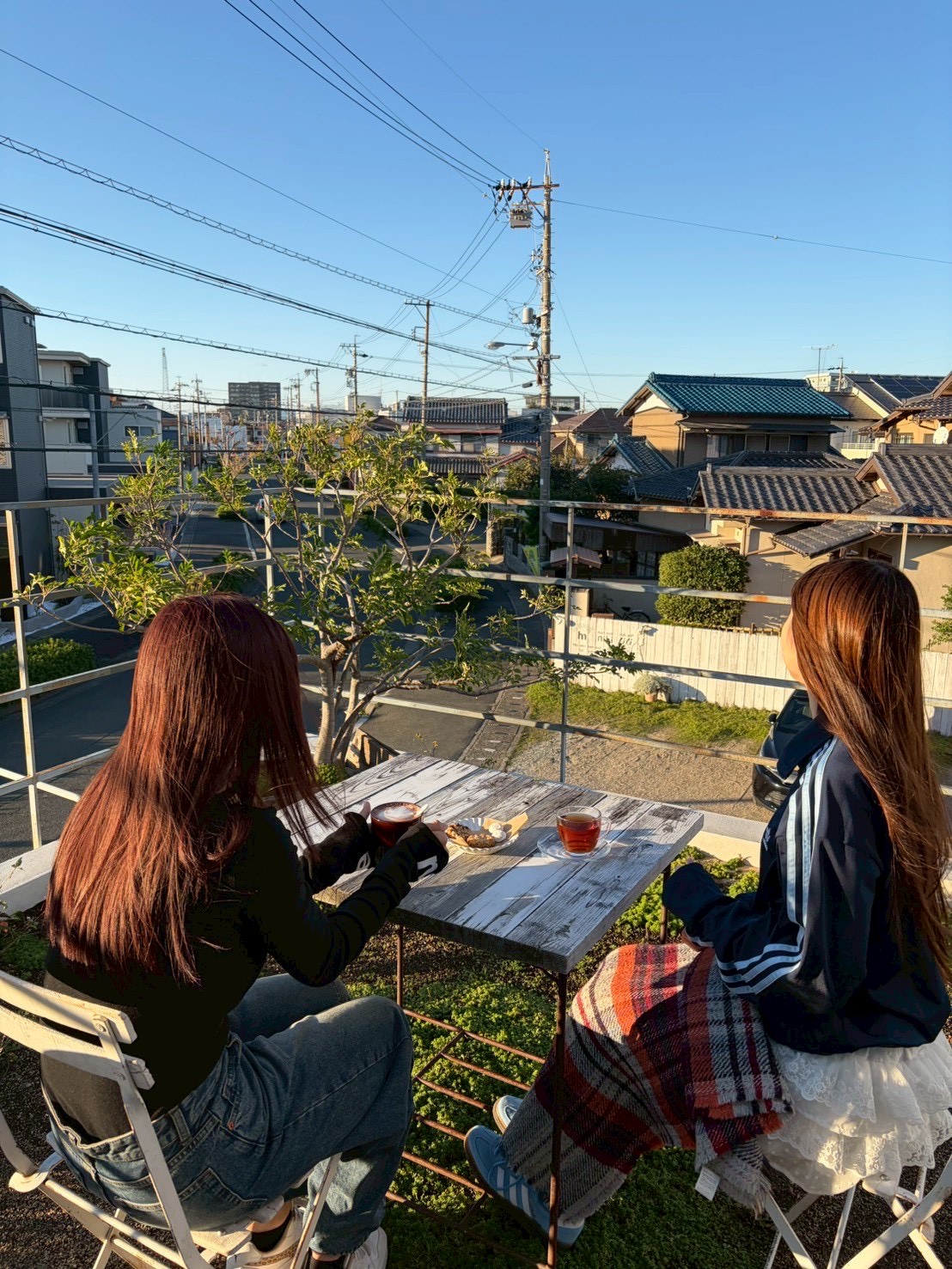 秋晴れテラス🌞